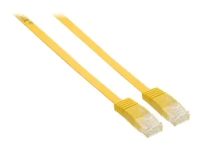 InLine - Patch-Kabel - RJ-45 (M) zu RJ-45 (M) - 50 cm - UTP - CAT 6 - geformt, verseilt, flach - Grau