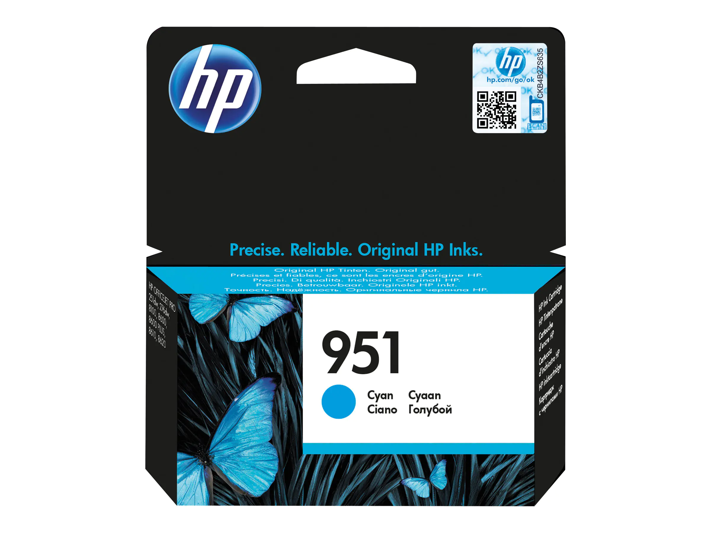 HP 951 - 8 ml - Magenta - Original - Tintenpatrone - für Officejet Pro 251, 276, 8100, 8600, 8600 N911, 8610, 8615, 8616, 8620, 8625, 8630, 8640