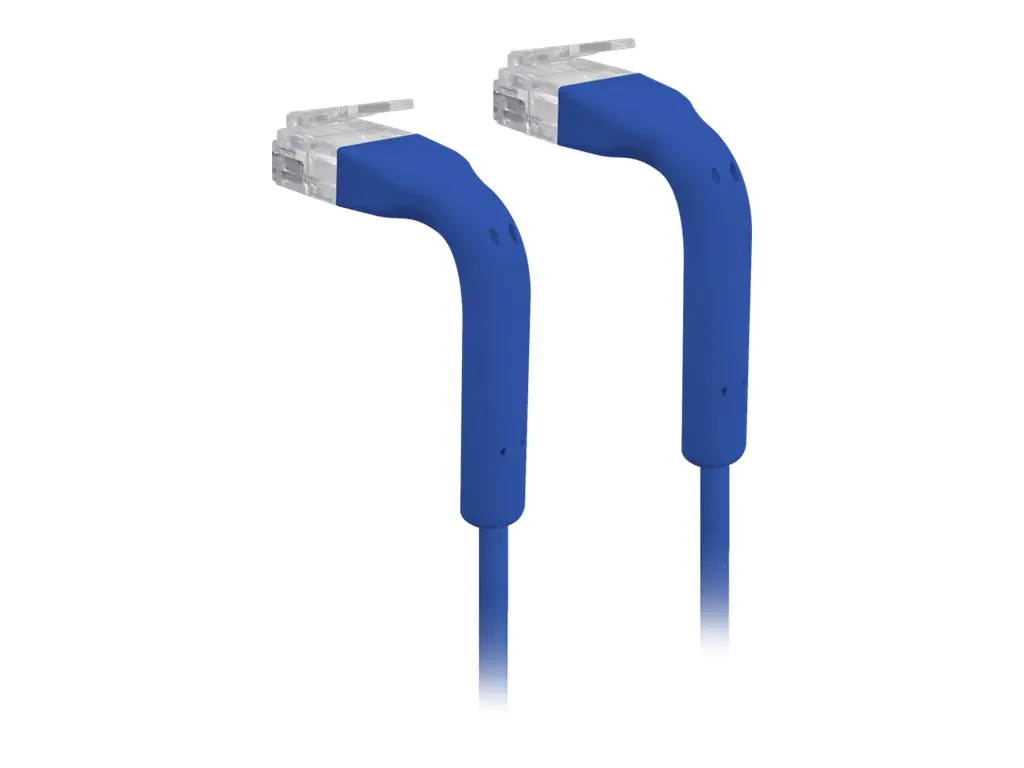 Ubiquiti UniFi - Patch-Kabel - RJ-45 (M) zu RJ-45 (M) - 30 cm - 3 mm - CAT 6 - geschirmt - Blau