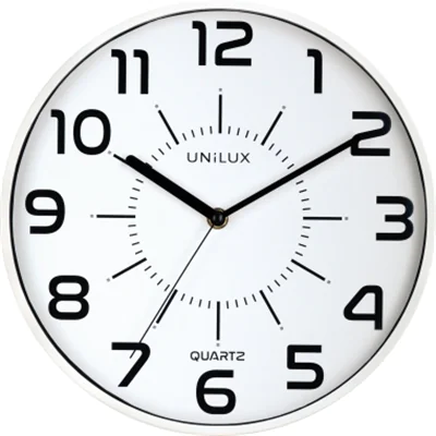 UNILUX Wanduhr POP WHITE 400094282 +Batterien weiß