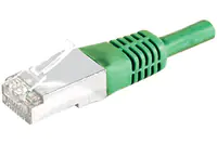 Dexlan - Patch-Kabel - RJ-45 (M) zu RJ-45 (M) - 10 m - SFTP, PiMF - CAT 6a - geformt - grün