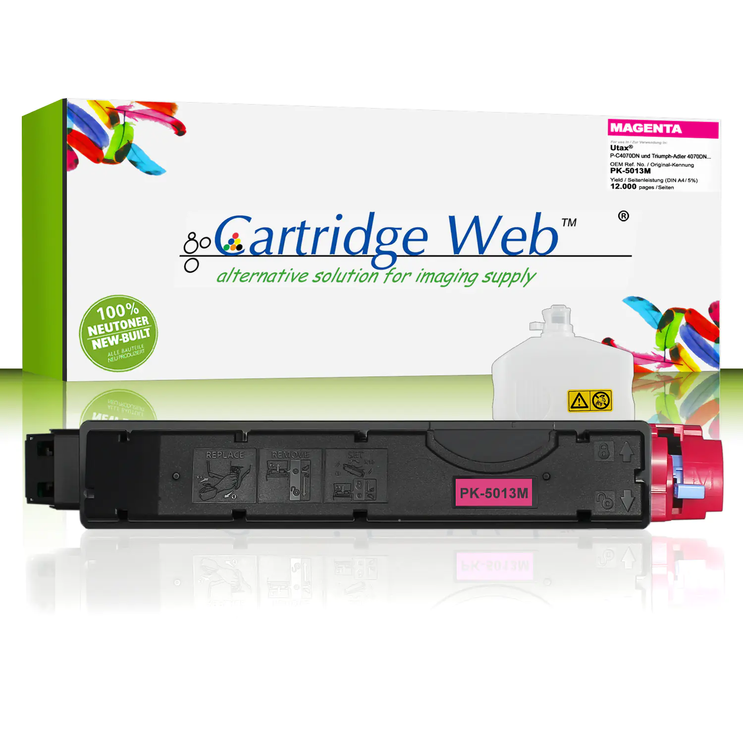 CartridgeWeb Toner kompatibel zu Utax 1T02NTBUT0 PK-5013M Magenta 12.000 Seiten 1 Stück