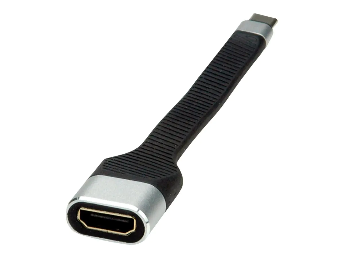 Roline - Externer Videoadapter - Cypress CCG2 / Parade PS176 - USB-C - HDMI - Schwarz