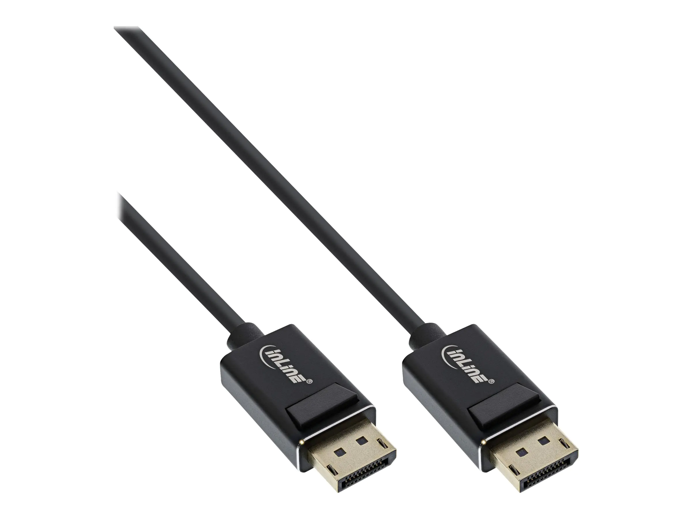 InLine - DisplayPort-Kabel - DisplayPort (M) zu DisplayPort (M) - DisplayPort 2.0 - 2 m - unterstützt 4K 120 Hz (3840 x 2160), unterstützt 5K 60 Hz (5120 x 2880), unterstützt 8K 60 Hz (7680 x 4320), unterstützt 4K 144 Hz (3840 x 2160) - Schwarz InLine - DisplayPort-Kabel - DisplayPort (M) zu DisplayPort (M) - DisplayPort 2.0 - 2 m - unterstützt 4K 120 Hz (3840 x 2160), unterstützt 5K 60 Hz (5120 x 2880), unterstützt 8K 60 Hz (7680 x 4320), unterstützt 4K 144 Hz (3840 x 2160) - Schwarz