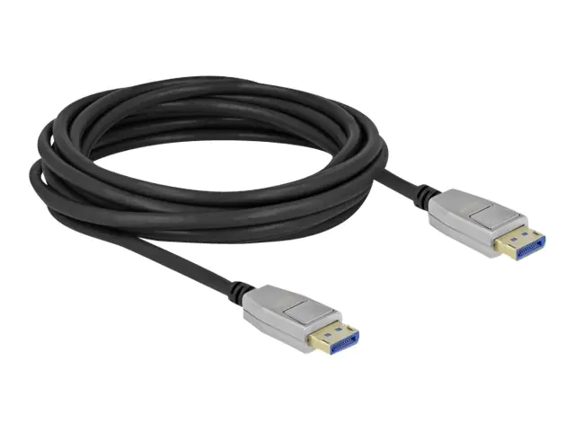 Delock - DisplayPort-Kabel - DisplayPort (M) eingerastet zu DisplayPort (M) eingerastet - DisplayPort 2.0 - 5 m - unterstützt 8K 60 Hz (7680 x 4320) - Schwarz