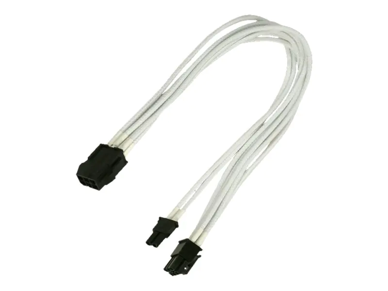 Nanoxia - Netzteil - 8-poliger PCIe Power (6+2) (M) zu 6-poliges PCIe Power (W) - 30 cm - weiß