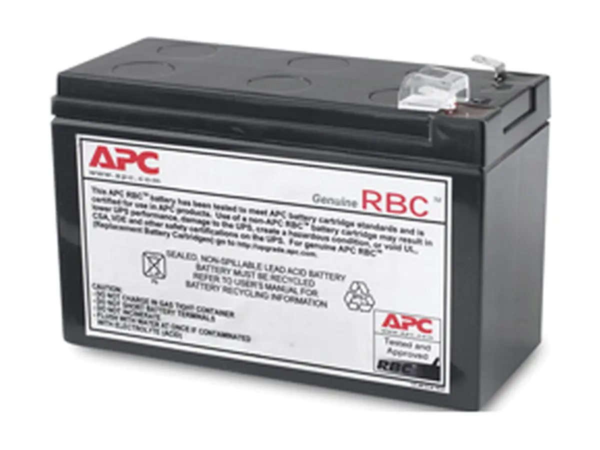 APC Replacement Battery Cartridge #114 - USV-Akku - 60 VA - 1 x Batterie - Bleisäure - Schwarz - für P/N: BE450G, BE450G-CN, BE450G-LM, BN4001, BR500CI-IN, BR500CI-RS, BX500CI