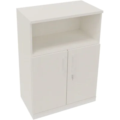 Kombischrank 2OH Tür 1OH Regal B800xT442xH1133mm ws/Weiß Kombischrank 2OH Tür 1OH Regal B800xT442xH1133mm ws/Weiß