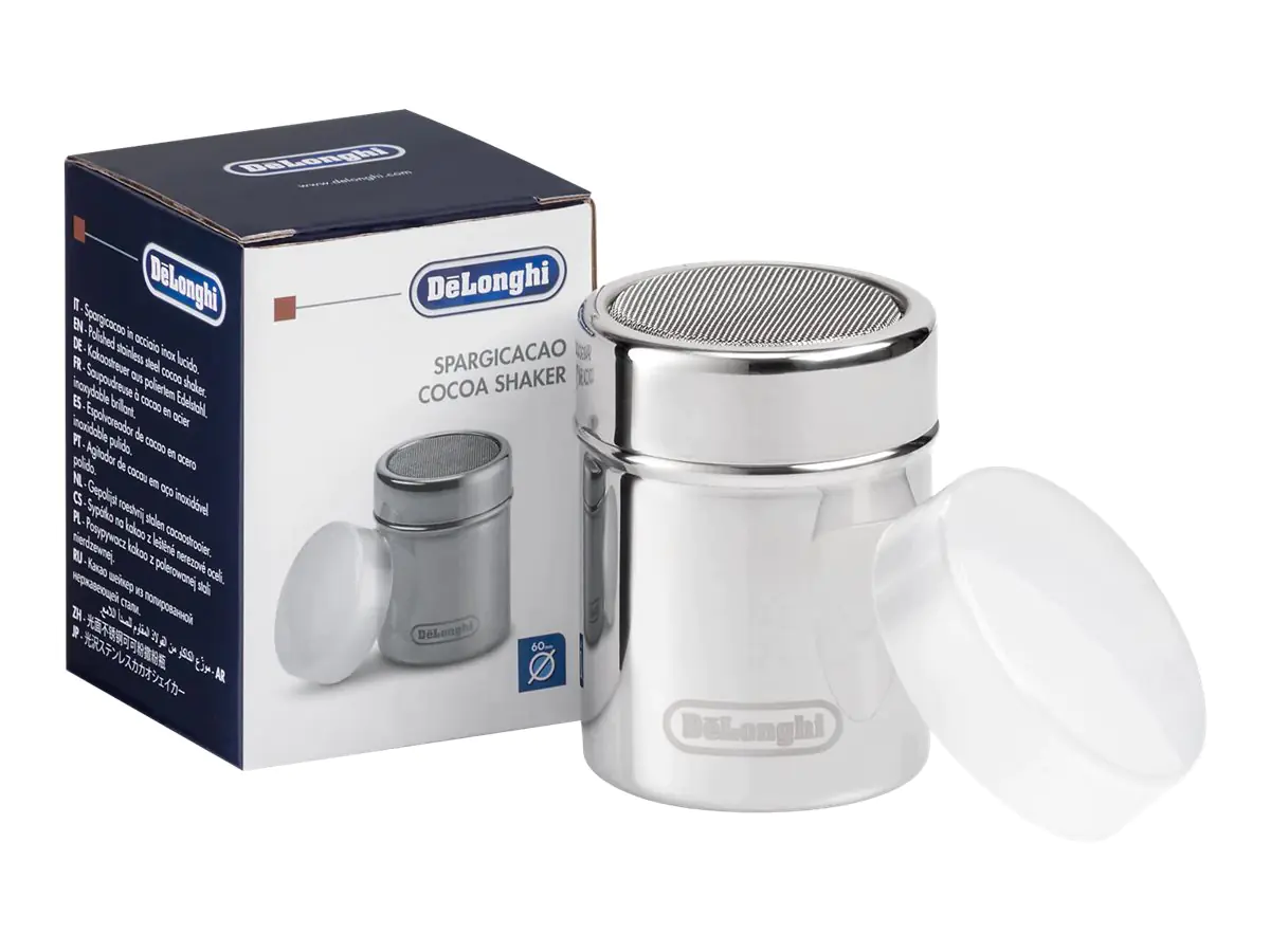 De'Longhi DLSC061 - Kakaostreuer - Grösse 6 diameter x 8 cm - 175 ml - polierter rostfreier Stahl