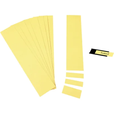 Ultradex Einsteckkarte C-Profil 6 x 1,2 cm (B x H) 190g/m² gelb 220 St./Pack.