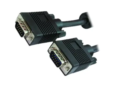 MediaRange - VGA-Kabel - HD-15 (VGA) (M) zu HD-15 (VGA) (M) - 1.8 m - Schwarz