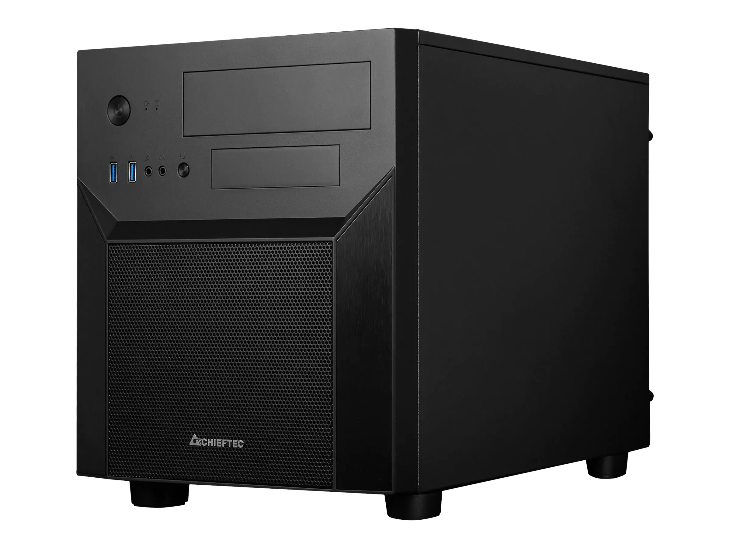 Chieftec Mesh Series CI-02B-OP - Cube - micro ATX (ATX) - Schwarz - USB/Audio