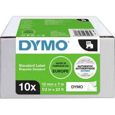 DYMO Schriftbandkassette D1 2093097 12mmx7m sw auf ws 10St. DYMO Schriftbandkassette D1 2093097 12mmx7m sw auf ws 10St.