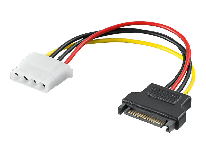 goobay - Netzteil - SATA-Stromstecker (M) zu interne Stromversorgung, 4-polig (W) - 17 cm