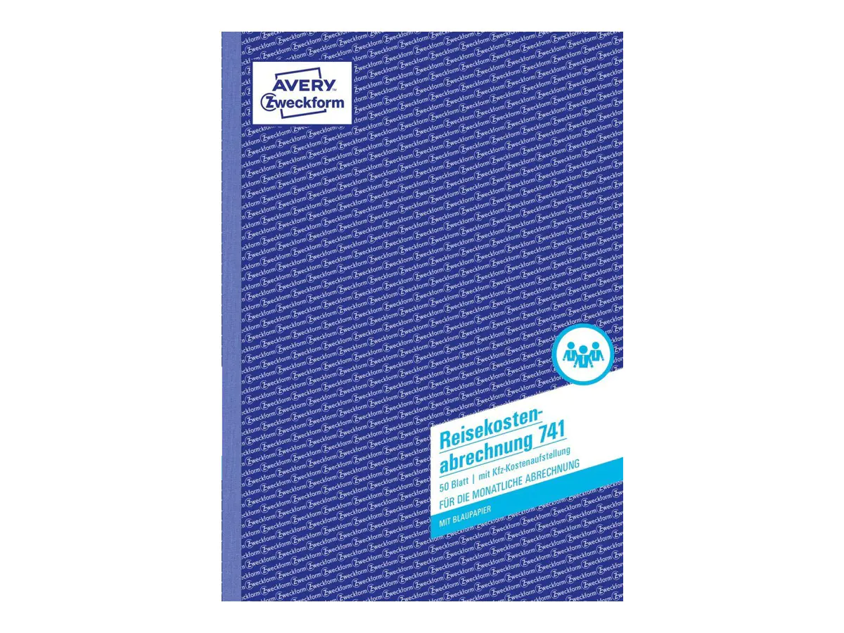 Avery Zweckform Formular für monatliche Reisekosten - 50 Blatt - A4 (210 x 297 mm) 741