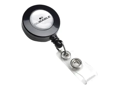 Durable Ausweishalter - holzkohlefarben (Packung mit 10) 815258