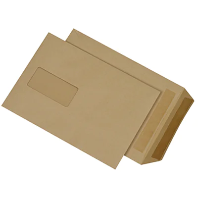 MAILmedia Versandtasche DIN B5 176 x 250 mm (B x H) mit Fenster 90g/m² mit Selbstklebung Natronpapier ohne Fadenverstärkung braun 500 St./Pack. MAILmedia Versandtasche DIN B5 176 x 250 mm (B x H) mit Fenster 90g/m² mit Selbstklebung Natronpapier ohne Fadenverstärkung braun 500 St./Pack.