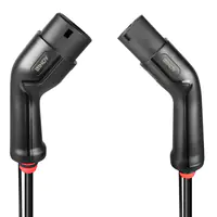 Lindy - Stromkabel - IEC 62196 Type 2 (W) zu IEC 62196 Type 2 (M) - Wechselstrom 480 V - 16 A - 7 m - 11 kW Leistung - Schwarz