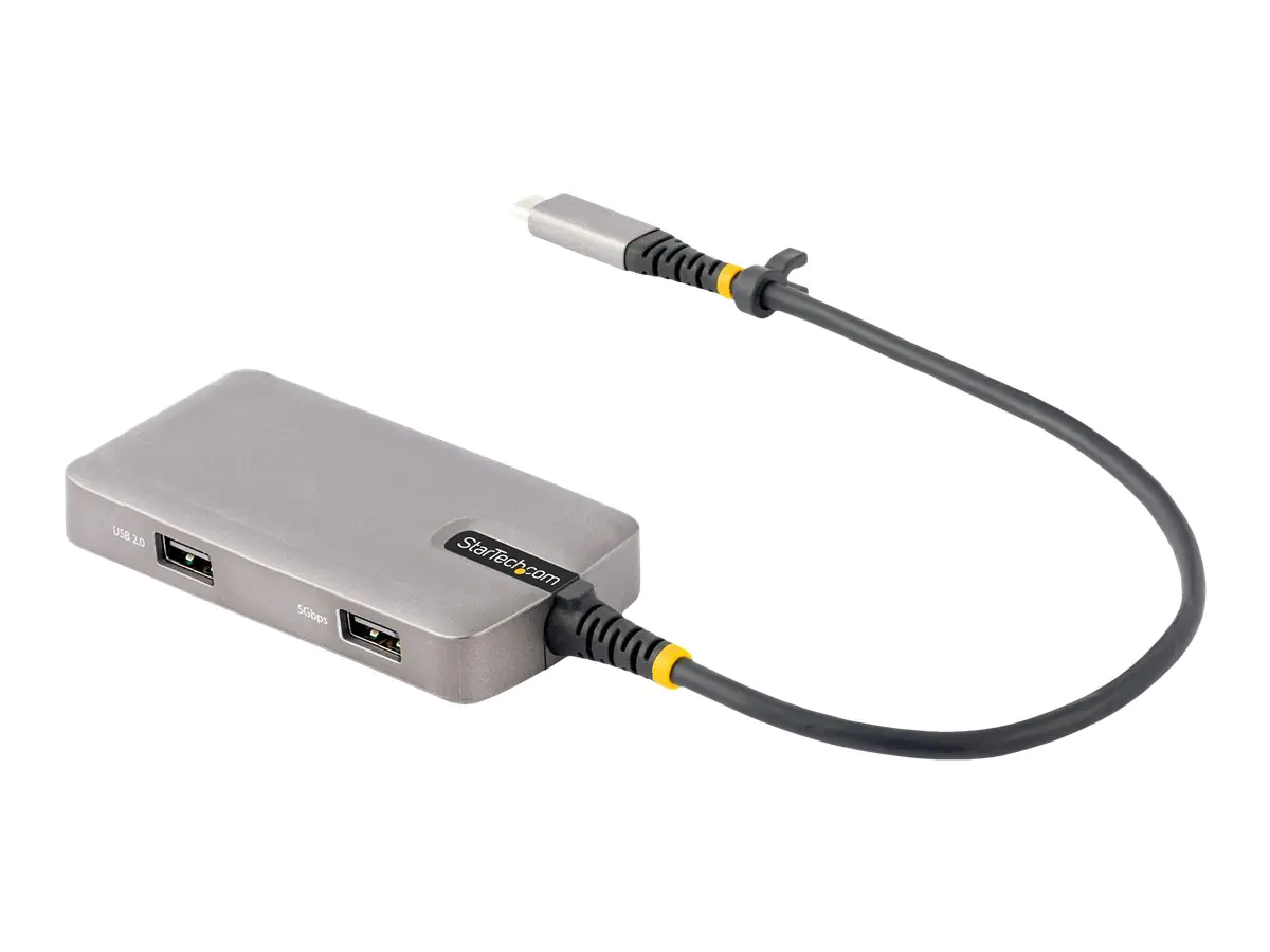 StarTech USB-C Multiport Adapter, 4K 60Hz HDMI, HDR, 3-Port USB Hub, 100W Power Delivery Pass-Through, USB Type C Mini Docking Station, Certified Works with Chromebook - Windows, macOS, iPadOS, Android (104B-USBC-MULTIPORT) - Dockingstation - USB-C / USB4 StarTech USB-C Multiport Adapter, 4K 60Hz HDMI, HDR, 3-Port USB Hub, 100W Power Delivery Pass-Through, USB Type C Mini Docking Station, Certified Works with Chromebook - Windows, macOS, iPadOS, Android (104B-USBC-MULTIPORT) - Dockingstation - USB-C / USB4