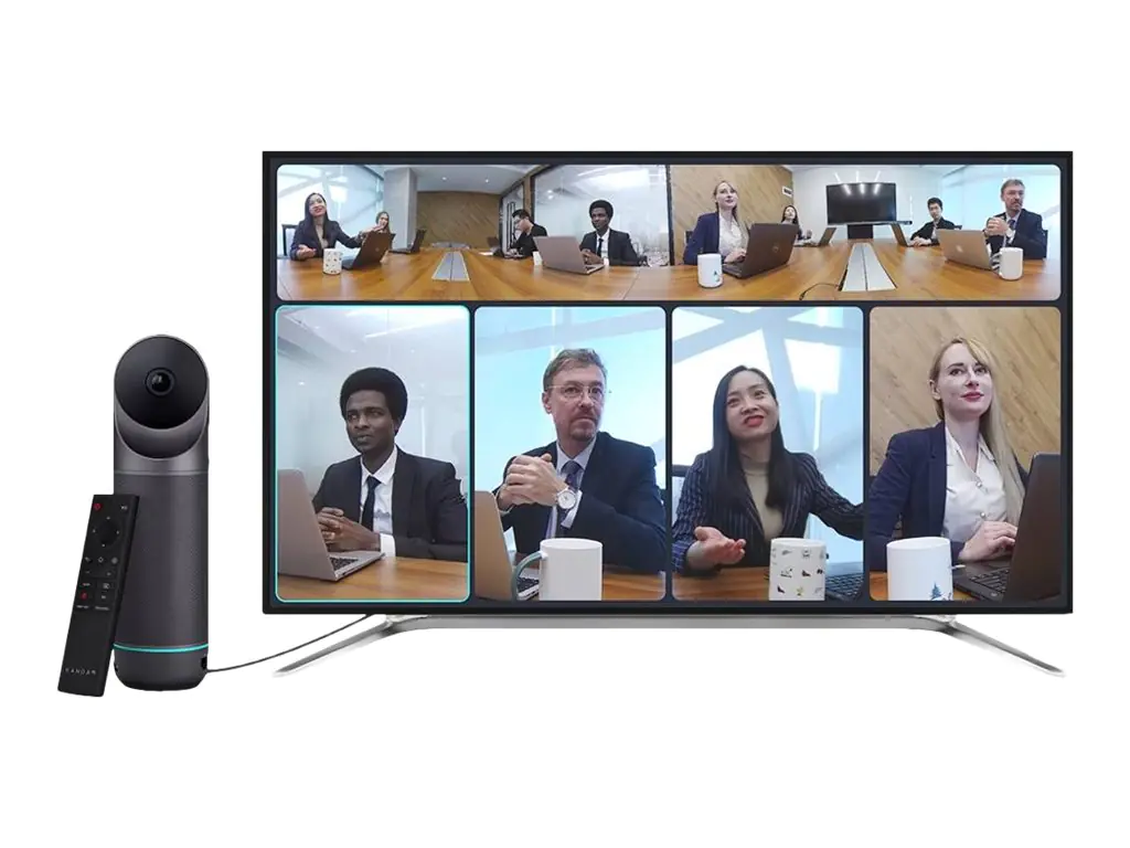 Kandao Meeting Pro - Panorama-Konferenzkamera - Farbe - 1920 x 1080 - 720p, 1080p - Audio - HDMI - Wi-Fi - LAN 10/100, Bluetooth 4.1 - USB 2.0 - MJPEG, H.264