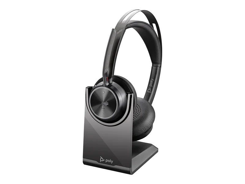 Poly Voyager Focus 2 - Headset - On-Ear - Bluetooth - kabellos, kabelgebunden - USB-A - Schwarz