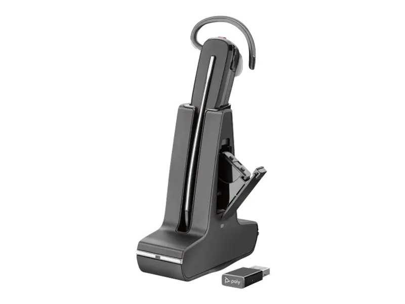 Poly Savi 8245 UC, Unlimited Talk Time - Standard - Headset - im Ohr - konvertierbar - DECT 6.0 - kabellos