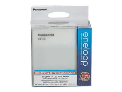 Panasonic BQ-CC87 Rundzellen-Ladegerät NiMH Micro AAA Mignon AA