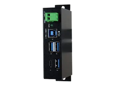 Exsys EX-1194HMS - Hub - 3 x USB 3.1 Gen 1 + 1 x USB-C - an DIN-Schiene montierbar - Gleichstrom
