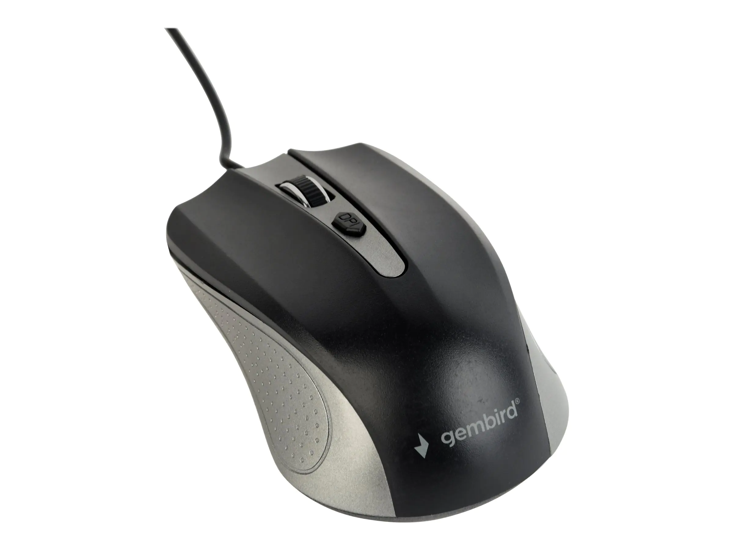 Gembird MUS-4B-01-GB - Maus - optisch - 4 Tasten - kabelgebunden - USB - Weltraum grau/schwarz - Blister-Verpackung