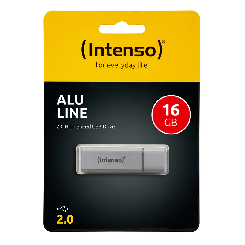 Intenso Alu Line - USB-Flash-Laufwerk - 16 GB - USB 2.0 - Anthrazit