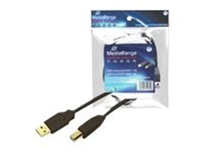 MediaRange Printer Cable - USB-Kabel - USB (M) zu USB Typ B (M) - 5 m - Schwarz