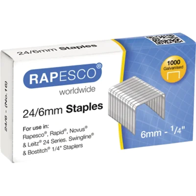 RAPESCO Heftklammer S24607Z3 24/6 verzinkt 1.000 St./Pack. RAPESCO Heftklammer S24607Z3 24/6 verzinkt 1.000 St./Pack.