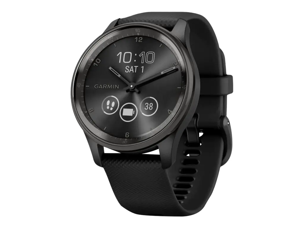 Garmin vívomove Trend - 40 mm - schwarz - intelligente Uhr mit Band - Silikon - Handgelenkgröße: 125-190 mm - einfarbig - Bluetooth, ANT+ - 28.3 g