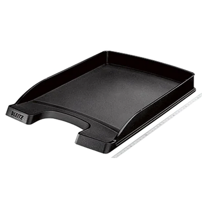 Leitz Briefablage Flach Plus 52370095 DIN A4 stapelbar PS sw Leitz Briefablage Flach Plus 52370095 DIN A4 stapelbar PS sw