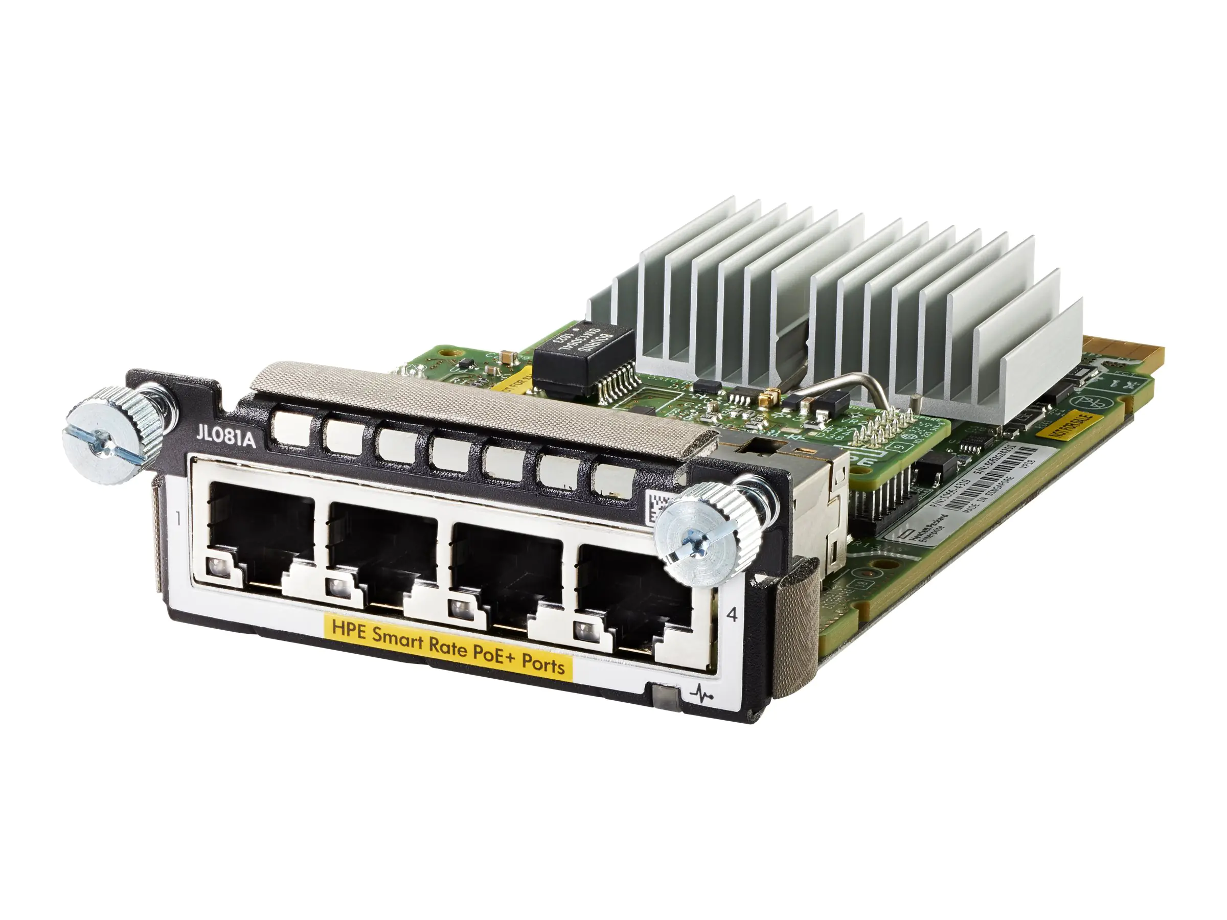HPE Aruba 3810M/2930M Smart Rate Module - Erweiterungsmodul - 1/2.5/5/10GBase-T (PoE+) x 4 - für HPE Aruba 2930M 24, 2930M 48, 3810, 3810M 16, 3810M 24, 3810M 40, 3810M 48