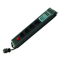 REV Ritter REV 00146491 - 2,4 m - 4 AC-Ausgänge - Schwarz - 230 V - 16 A - 3500 W