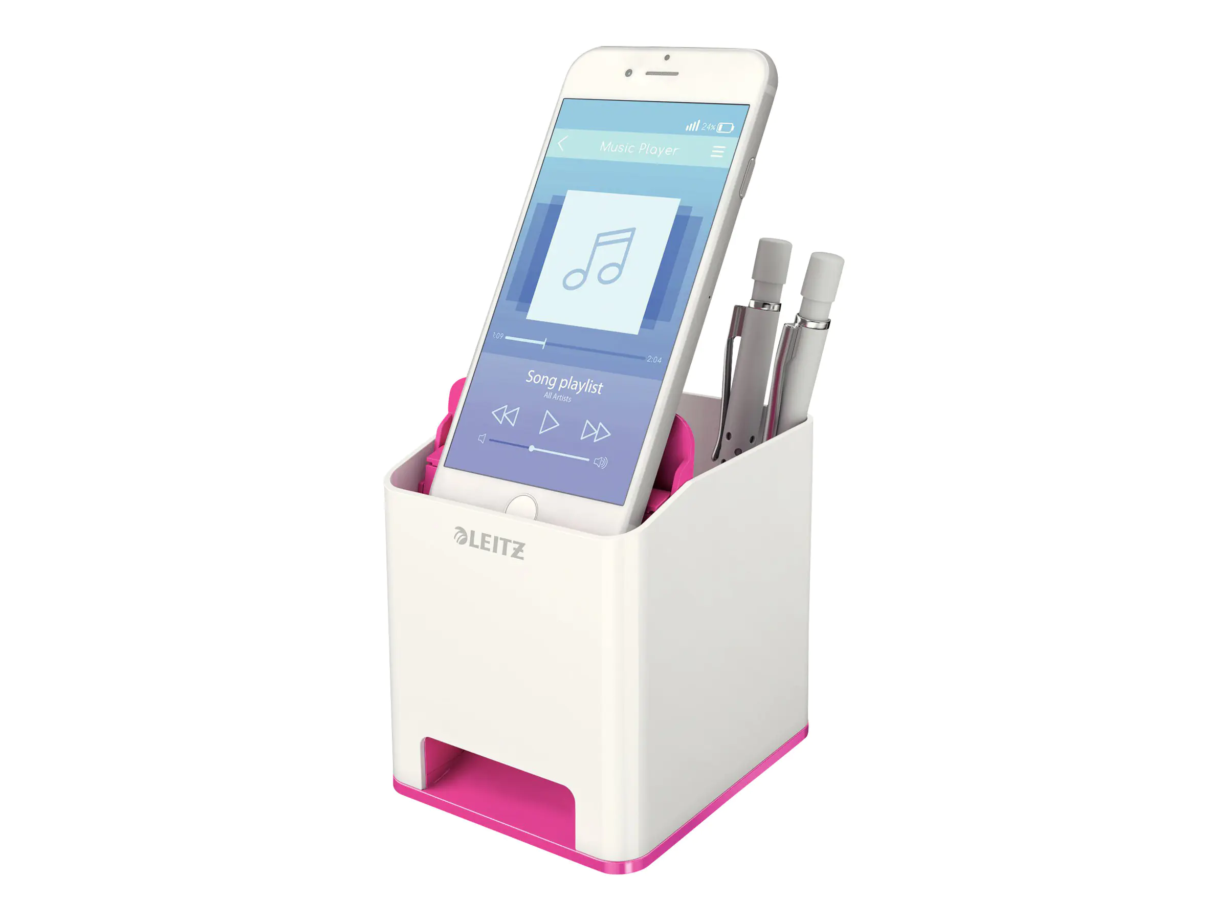 Leitz Stifteköcher WOW 53631023 weiß/pink