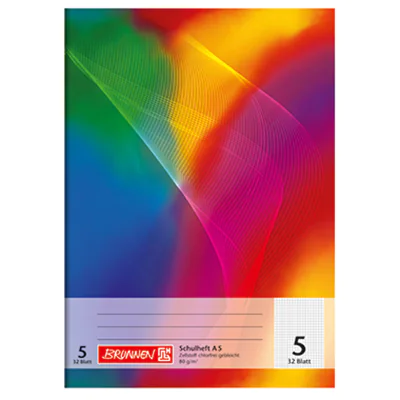 BRUNNEN Schulheft 104530502 DIN A5 32Blatt kariert BRUNNEN Schulheft 104530502 DIN A5 32Blatt kariert