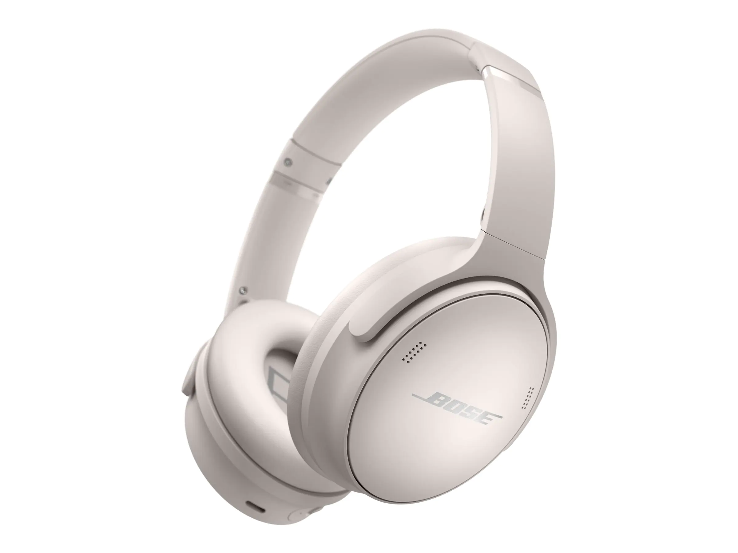 Bose QuietComfort 45 - Kopfhörer mit Mikrofon - ohrumschließend - Bluetooth - kabellos - aktive Rauschunterdrückung - Geräuschisolierung - rauchweiß