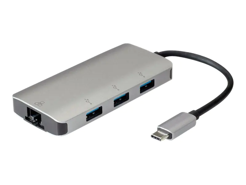 Roline - Hub - 3 x SuperSpeed USB 3.0 x 10/100/1000 - Desktop Roline - Hub - 3 x SuperSpeed USB 3.0 x 10/100/1000 - Desktop