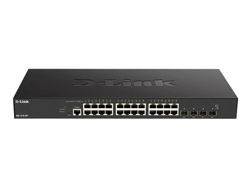 D-Link DXS 1210-28T - Switch - Smart - 24 x 10GBase-T + 4 x 25 Gigabit SFP28 - an Rack montierbar