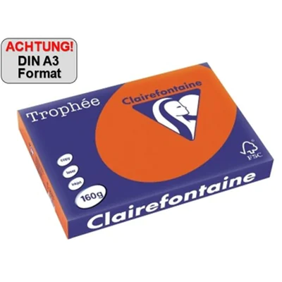 Clairefontaine Kopierpapier 1031C A3 160g ziegelrot 250Bl. Clairefontaine Kopierpapier 1031C A3 160g ziegelrot 250Bl.