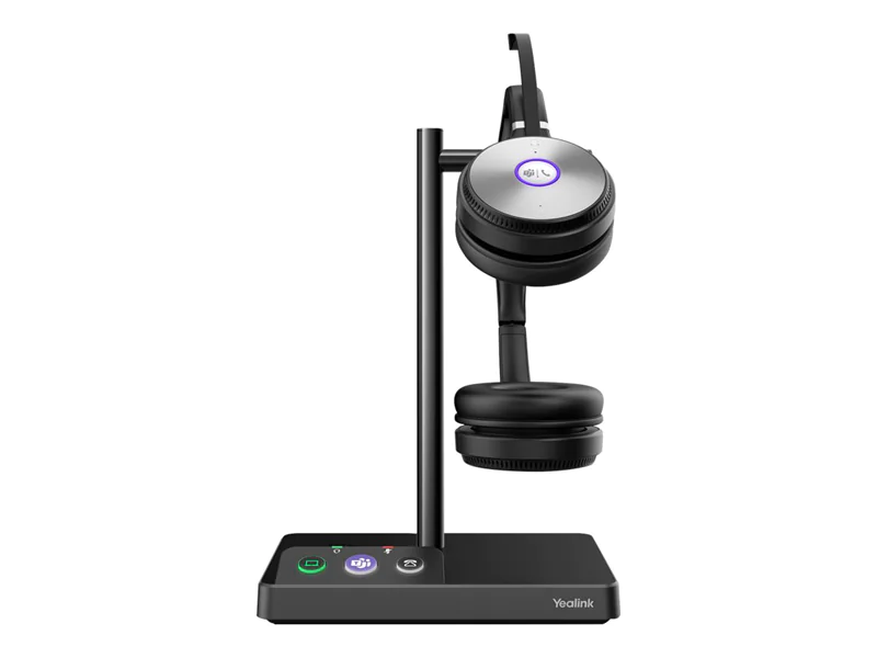 Yealink WH62 Dual - Für Microsoft Teams - Headset - On-Ear - DECT - kabellos - Zertifiziert für Microsoft Teams
