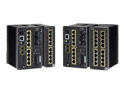 Cisco Catalyst IE3400 Rugged Series - Network Advantage - Switch - managed - 8 x 10/100/1000 + 2 x Gigabit SFP - an DIN-Schiene montierbar - DC power