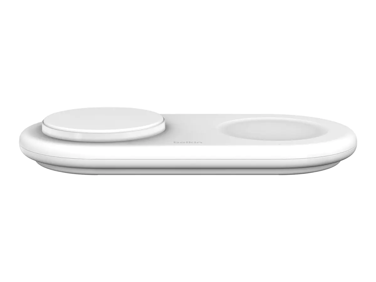 Belkin BoostCharge Pro 2-in-1 - Induktive Ladematte - magnetisch + AC-Netzteil - 15 Watt - weiß