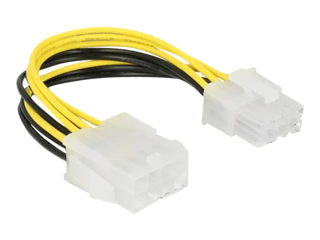 DeLOCK - Stromkabel - 8-poliges EPS12V (M) bis 8-poliges EPS12V (W) - 12 V - 15 cm