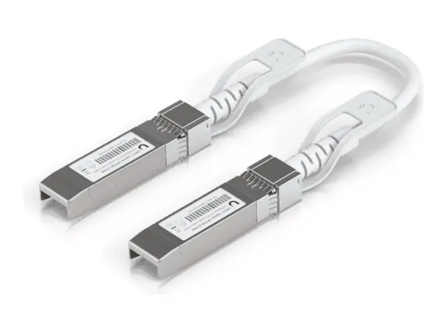 UbiQuiti UniFi - 25GBase Direktanschlusskabel - SFP28 (M) zu SFP28 (M) - 15 cm - 4.5 mm - weiß