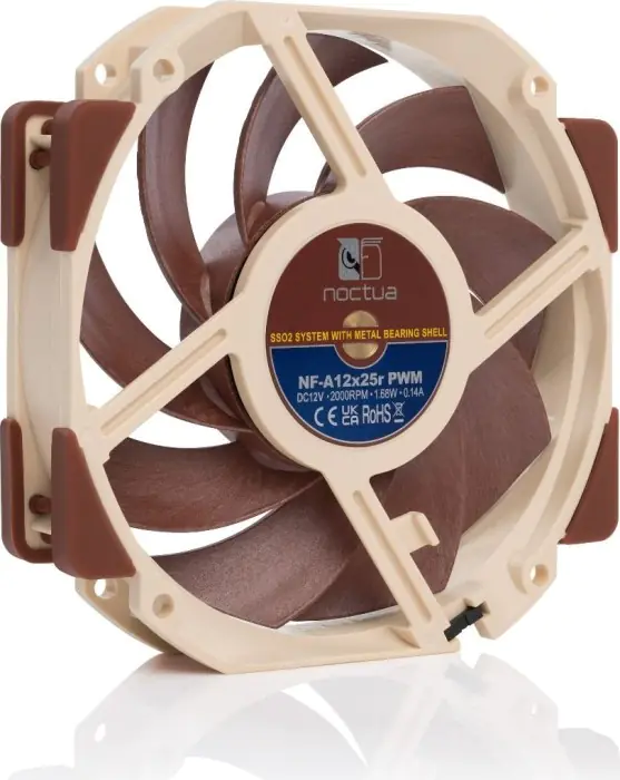 Noctua NF-A12x25r PWM Lüfter - 120mm - 22,6 dB - 2.000 rpm