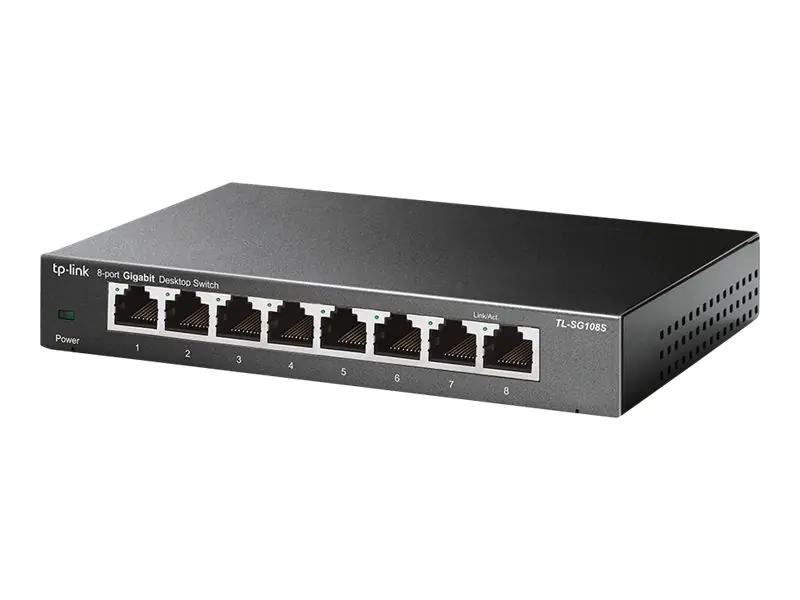 TP-Link TL-SG108S - Switch - 8 x 10/100/1000 - Desktop TP-Link TL-SG108S - Switch - 8 x 10/100/1000 - Desktop