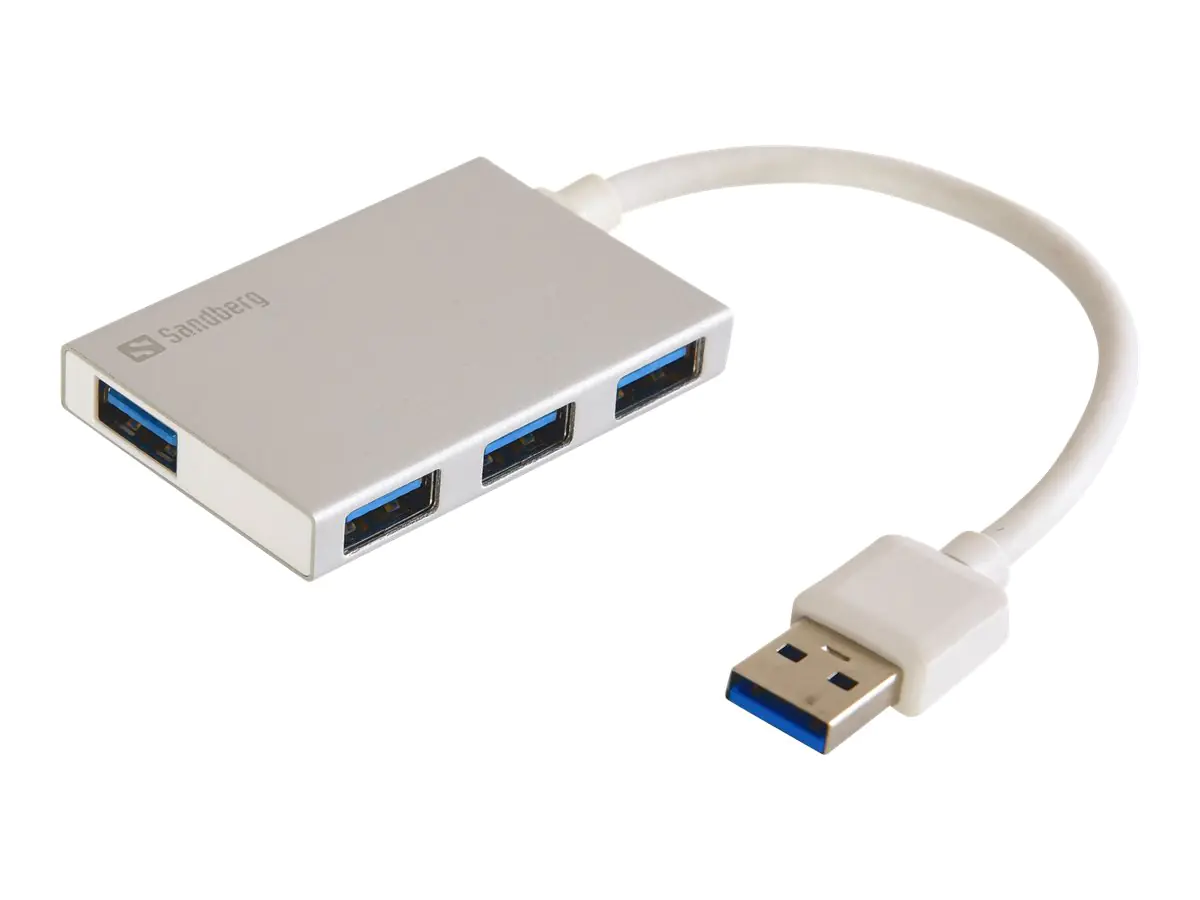 Sandberg USB 3.0 Pocket Hub - Hub - 4 x SuperSpeed USB 3.0 - Desktop Sandberg USB 3.0 Pocket Hub - Hub - 4 x SuperSpeed USB 3.0 - Desktop